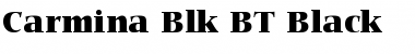 Download Carmina Blk BT Black Font Title Preview