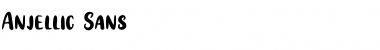 Download Anjellic Sans Regular Font Title Preview
