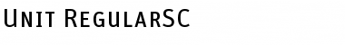 Download Unit-RegularSC Font