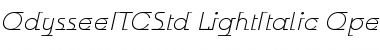 Download Odyssee ITC Std Light Italic Font Title Preview