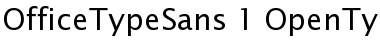 Download OfficeTypeSans Regular Font