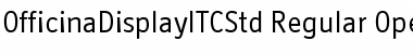 Download Officina Display ITC Std Regular Font