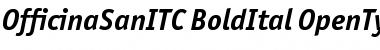 Download Officina Sans ITC Bold Italic Font