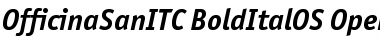 Download Officina Sans ITC Bold Italic OS Font