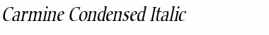 Download Carmine Condensed Italic Font Title Preview