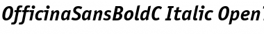 Download OfficinaSansBoldC Italic Font