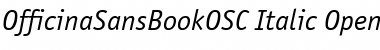 Download OfficinaSansBookOSC Italic Font