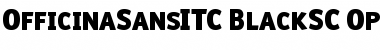 Download OfficinaSansITC Black SC Font Title Preview