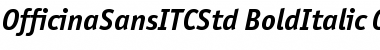 Download OfficinaSansITCStd BoldItalic Font Title Preview