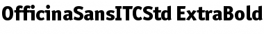 Download OfficinaSansITCStd ExtraBold Font Title Preview