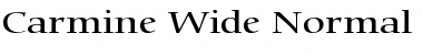 Download Carmine Wide Normal Font Title Preview