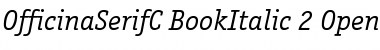 Download OfficinaSerifC Italic Font Title Preview