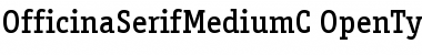 Download OfficinaSerifMediumC Regular Font Title Preview