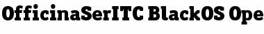 Download OfficinaSerITC BlackOS Font Title Preview