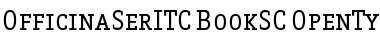 Download OfficinaSerITC BookSC Font Title Preview