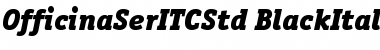 Download OfficinaSerITCStd BlackItalic Font Title Preview