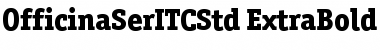 Download OfficinaSerITCStd ExtraBold Font Title Preview