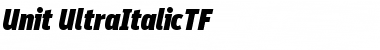 Download Unit-UltraItalicTF Regular Font