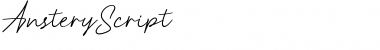 Download Anstery Script Regular Font Title Preview