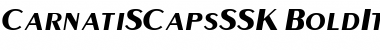 Download CarnatiSCapsSSK BoldItalic Font Title Preview