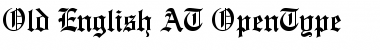 Download Old English AT Regular Font Title Preview