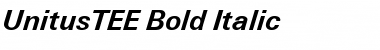Download UnitusTEE Bold Italic Font
