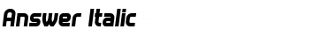Download Answer Italic Font Title Preview