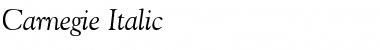 Download Carnegie Italic Font Title Preview