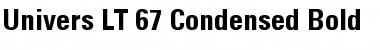 Download Univers LT 47 CondensedLt Bold Font