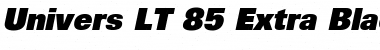 Download Univers LT 85 ExtraBlack Italic Font