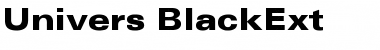 Download Univers-BlackExt Regular Font