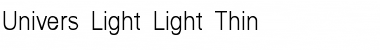 Download Univers-Light-Light Thin Regular Font