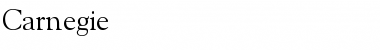 Download Carnegie Regular Font Title Preview