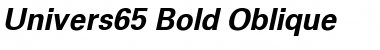 Download Univers65 BoldItalic Font