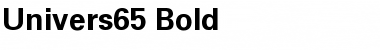 Download Univers65 Bold Font