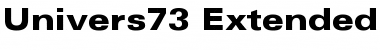 Download Univers73-ExtendedBlack Black Font