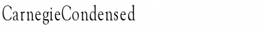 Download CarnegieCondensed Regular Font Title Preview