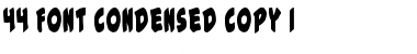 Download #44 Font Condensed Condensed Font Title Preview