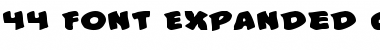 Download #44 Font Expanded Expanded Font Title Preview