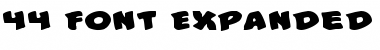 Download #44 Font Expanded Expanded Font Title Preview