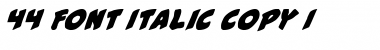 Download #44 Font Italic Italic Font Title Preview
