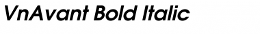 Download .VnAvant Bold Italic Font Title Preview