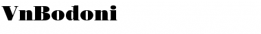 Download .VnBodoni Regular Font Title Preview