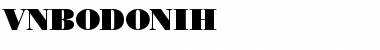 Download .VnBodoniH Regular Font Title Preview