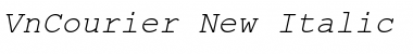 Download .VnCourier New Italic Font Title Preview