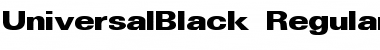 Download UniversalBlack Regular Font