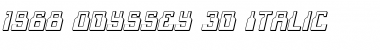 Download 1968 Odyssey 3D Italic Italic Font