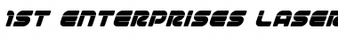 Download 1st Enterprises Laser Super-Italic Font