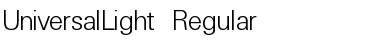 Download UniversalLight Regular Font
