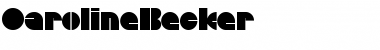 Download CarolineBecker Regular Font Title Preview